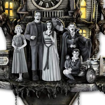 Bradford Exchange The The Munsters Cuckoo Clock with Flickering Lights and Music - Image 3