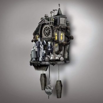 Bradford Exchange The The Munsters Cuckoo Clock with Flickering Lights and Music - Image 5