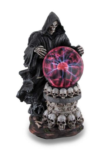 Destroyer of Worlds Grim Reaper Plasma Crystal Ball Accent Lamp