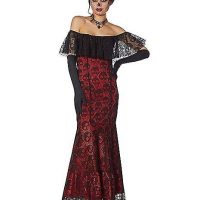 Adult La Catrina Day of the Dead Trumpet Dress Costume