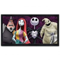 8"x16" Framed Nightmare Before Christmas Group MDF Wall Art