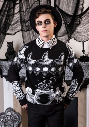 Witch Spellcraft and Curios Adult Ugly Halloween Sweater