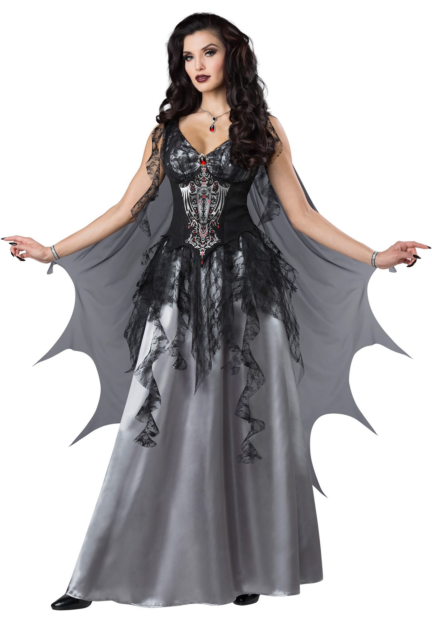 Women\u0026#39;s Dark Vampire Countess Costume - FOREVER HALLOWEEN