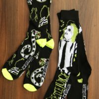 2 Pair Pack Black Beetlejuice Casual Crew Socks