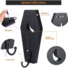 Coffin Key Holder (Pack of 2) Spooky Gothic Decor for Wall - Rustic Black Wooden Hanger Hooks for Keys, Mugs, Purse - Wall Mounted Mini Coffin Hangers Decoration for Moon Shelf, Mirror by Ella & Emma