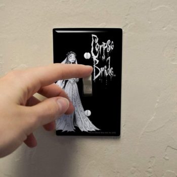 GRAPHICS & MORE Corpse Bride Logo and Silhouette Plastic Wall Decor Toggle Light Switch Plate Cover