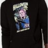 Neon Michael Myers Print Hoodie - Halloween