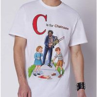 C is for Chainsaw T Shirt - The Texas Chainsaw Massacre