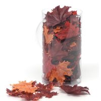 100 Silk Screen Maple Leaves in a Canister