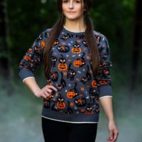 Adult Quirky Kitty Halloween Sweater