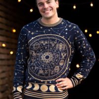 Astrology Signs Halloween Sweater for Adults