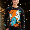 Neon Halloween Sweater for Adults