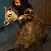 3.5 ft. Animated Rocking Horse with Light up Talking Doll Prop