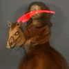 3.5 ft. Animated Rocking Horse with Light up Talking Doll Prop
