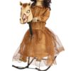 3.5 ft. Animated Rocking Horse with Light up Talking Doll Prop