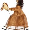3.5 ft. Animated Rocking Horse with Light up Talking Doll Prop