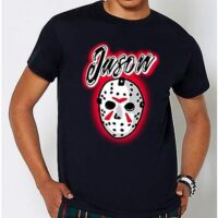 Airbrush Jason Mask T Shirt - Friday the 13th