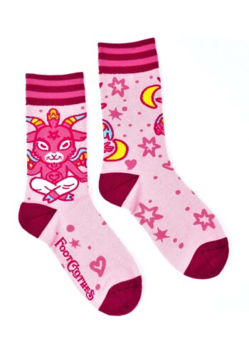 Cute Baphomet Goat Socks for Adults