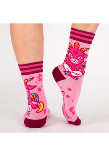 Cute Baphomet Goat Socks for Adults