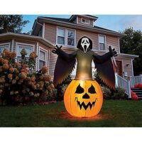 6 Ft Light-Up Ghost Face ® Inflatable
