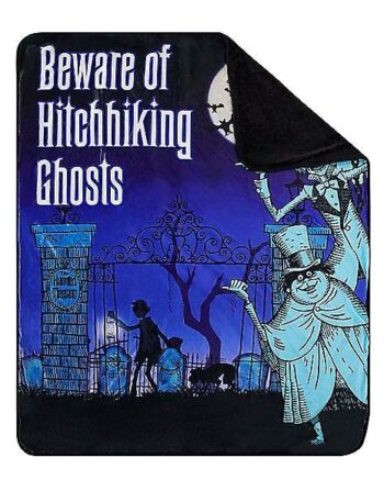 Hitchhiking Ghosts The Haunted Mansion Fleece Blanket - Disney