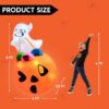Joiedomi 5 FT Tall Halloween Inflatable Cute Ghost Inflatable Lift Pumpkin Candy Bag with Build-in LEDs Blow Up Inflatables for Halloween Party Indoor, Outdoor, Yard, Garden, Lawn Decorations