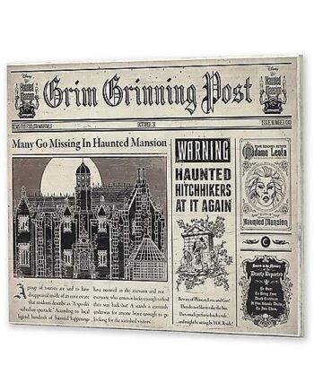 Newspaper Sign - Haunted Mansion
