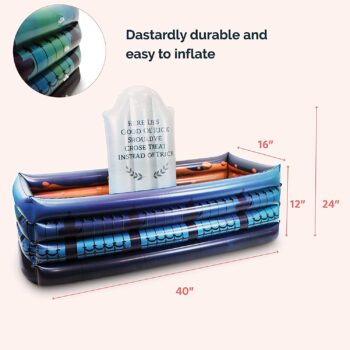 40" Inch Inflatable Graveyard Halloween Drink Cooler Party Beverage Holder - Drink Cooler and Ice Chest Perfect for Halloween Birthday Party - Inflables De Halloween Enfriador