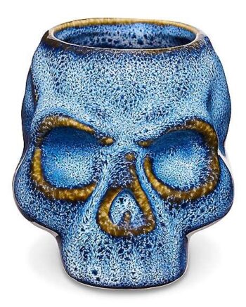 Glazed Skull Molded Shot Glass - 3 oz.