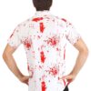 Bloody Haunted Halloween Button Up Shirt for Adults