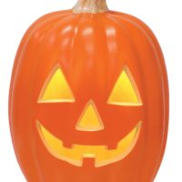 12" Light Up Pumpkin Halloween Decoration