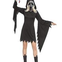 Adult Bling Ghost Face Dress Costume