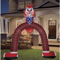 12 Ft LED Scary Clown Archway Inflatable Decoration