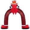 12 Ft LED Scary Clown Archway Inflatable Decoration