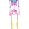 5 Foot Crazy Bones Poseable Skeleton in Rainbow Halloween Decoration