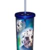 Jason Voorhees Iridescent Cup with Straw - Friday the 13th