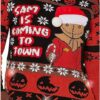 Light-Up Sam is Coming to Town Christmas Sweater - Trick 'r Treat