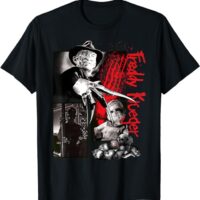 A Nightmare On Elm Street Freddy Krueger Panels T-Shirt