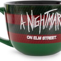 A Nightmare on Elm Street Freddy Krueger Sweater Claws Ceramic Soup Mug | 24-Ounce Bowl For Ice Cream, Cereal, Oatmeal | Large Coffee Cup For Espresso, Caffeine | Horror Movie Gifts and Collectibles