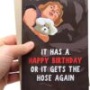 Sleazy Greetings Funny Birthday Card For Men Women Him Her | Buffalo Bill Get's The Hose Again Card