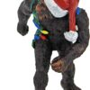 Design Toscano Bigfoot The Holiday Yeti with Santa Hat Funny Christmas Tree Ornament, 2 Inches Wide, 1 Inches Deep, 3 Inches High, Brown