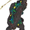 Design Toscano Bigfoot The Holiday Yeti with Santa Hat Funny Christmas Tree Ornament, 2 Inches Wide, 1 Inches Deep, 3 Inches High, Brown