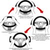 Halloween Horror Movie Ghost Face Steering Wheel Cover, Universal Thickened Anti-Slip Steering Wheel Protector, Anime Car Interior Decor Accessories for Women15 Inch