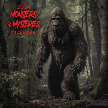 2024 Monsters & Mysteries Calendar - 12" x 12" - Featuring Urban Legends from around the world