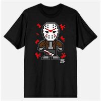 Jason Voorhees Pixel T Shirt - Friday the 13th