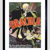 BELA LUGOSI DRACULA HORROR UNIVERSAL FRAMED ART PRINT