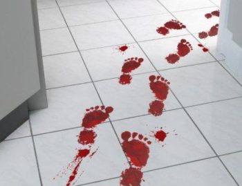 Bloody Footprints Floor Clings - Image 5