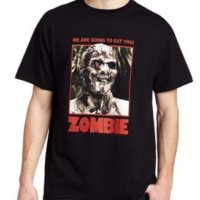 Men's Zombie Full Color Poster T-Shirt