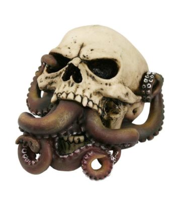 Octopus Tentacles Protruding Cthulhu Skull