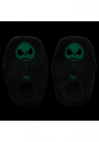 Nightmare Before Christmas Jack Glow In The Dark Slippers